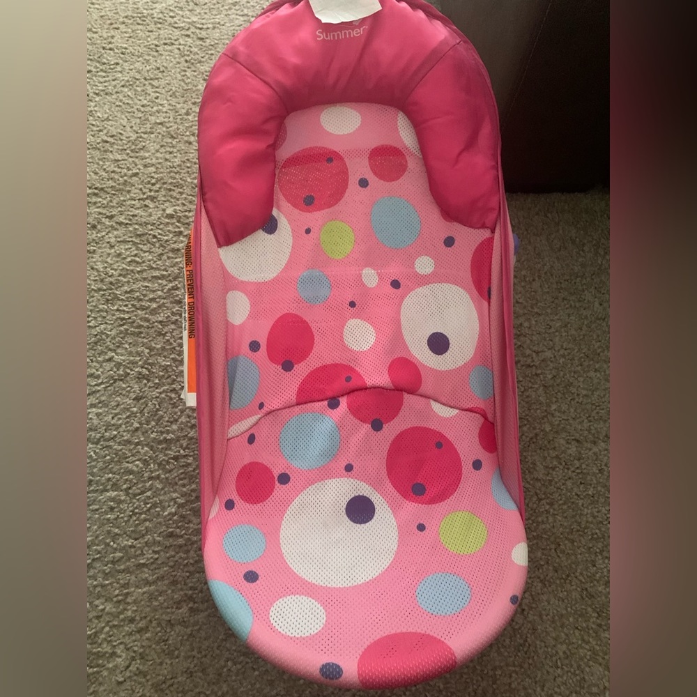 Foldable baby bath seat
